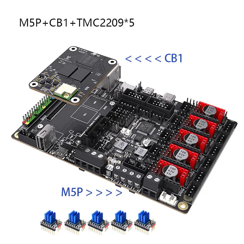 MANTA M8P M5P M4P Motherboard 32Bit Klipper Marlin VS Raspberry Pi CM4 for Voron Ender 3 3D Printer Control Board