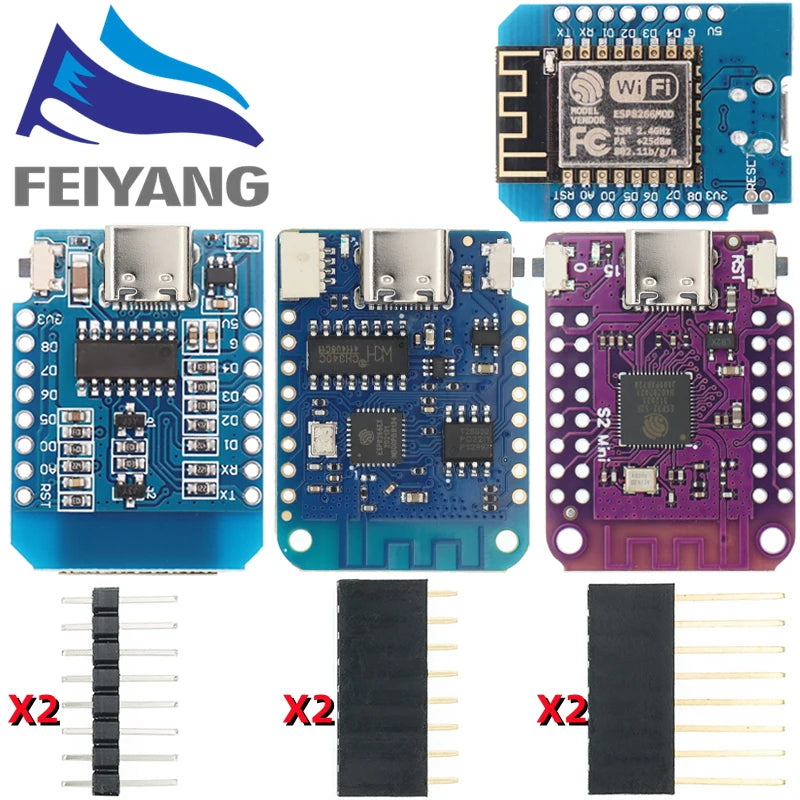 Wemos D1 Mini Pro V3.0 Nodemcu 4MB/16MB Bytes Lua WIFI Internet of Things Development Board Based ESP8266 CH340G Nodemcu V2