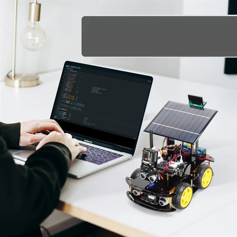 Programmable Robot Car Kit for Arduino Profesional ESP32 Cam Solar Tracking and Charging Set DIY Electronics Project