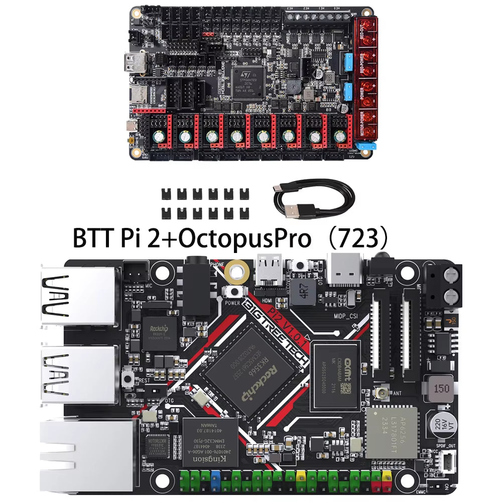 BTT PI 2 RK3566 Quad-Core RAM 2GB ROM 32GB 2.4G Wifi 40Pin GPIO VS Raspberry PI for Klipper 3D Printer Parts DIY