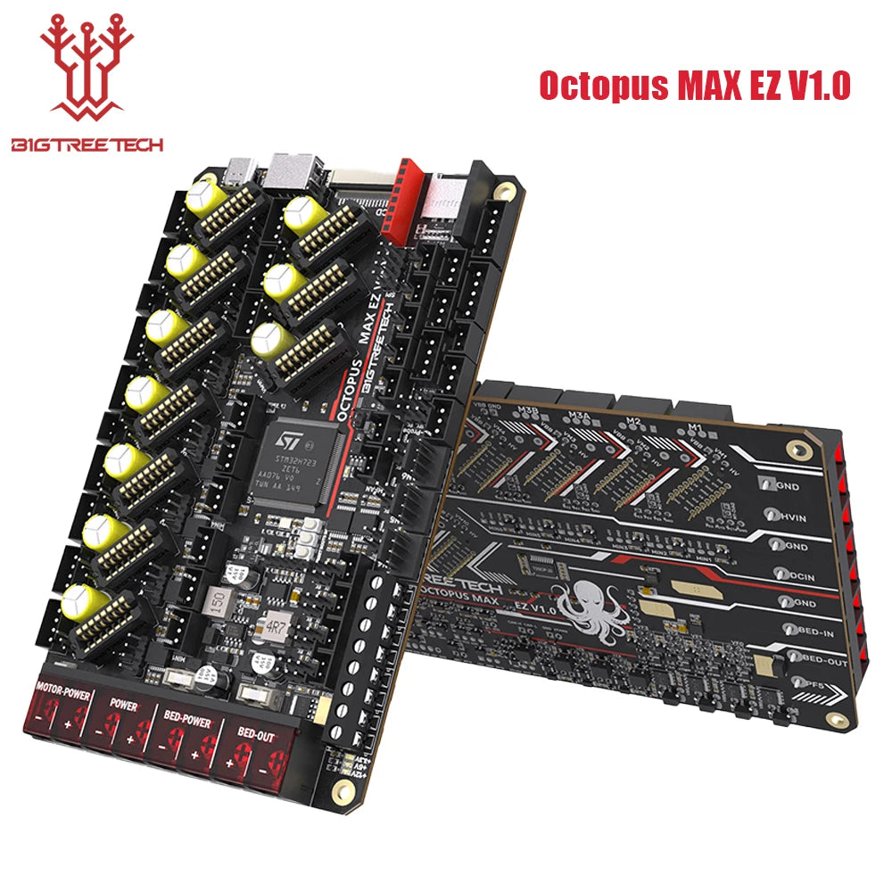 Octopus MAX EZ V1.0 BTT Motherboard Upgrade Octopus Pro 3D Printer Parts TMC5160 TMC2209 for Voron 2.4 Kits Corexy