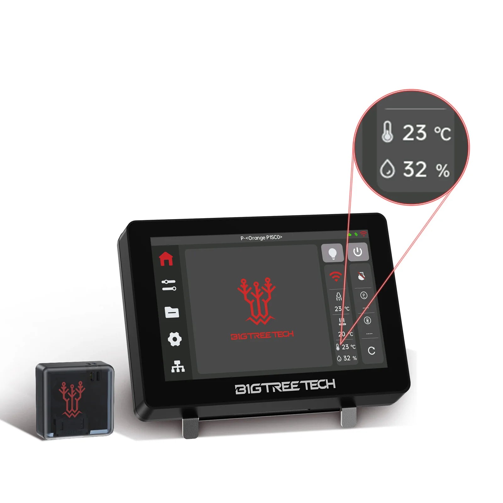 Panda Touch 5 Inch Touch Screen Wifi Display for Bambulab P1P P1S Multi-Printer Control Wireless Klipper Screen