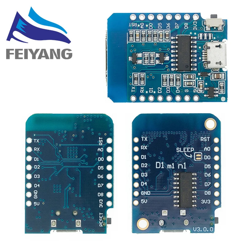 Wemos D1 Mini Pro V3.0 Nodemcu 4MB/16MB Bytes Lua WIFI Internet of Things Development Board Based ESP8266 CH340G Nodemcu V2
