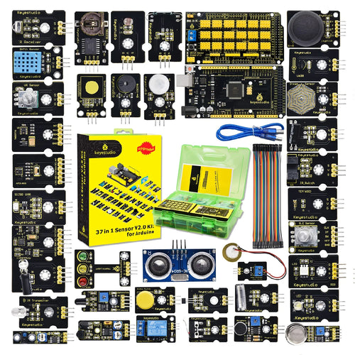 37 in 1 Box Sensor Kit V2.0 Mega Controller Board Sensor Electronic Kit for Arduino Starter Kit 37Pcs Modules