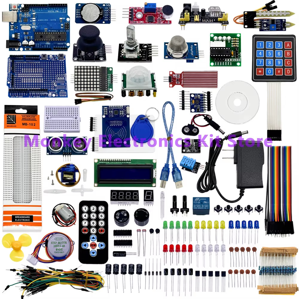 Full Version Starter Learning Kit Fo R3 Board Programming Project DIY Electronics Laboratory Smart Beginner Kit for R3 IDE