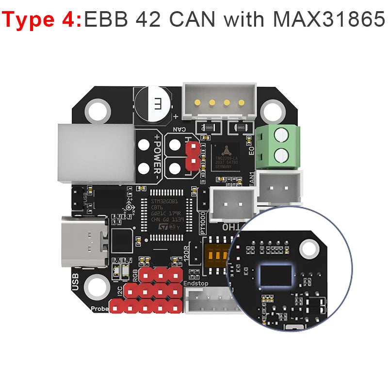 BIGTREETECH EBB36 EBB42 CAN V1.2 Board Support Canbus PT100 for Klipper Hotend Head Tool 36 Stepper Motor Ender3 3D Printer Part
