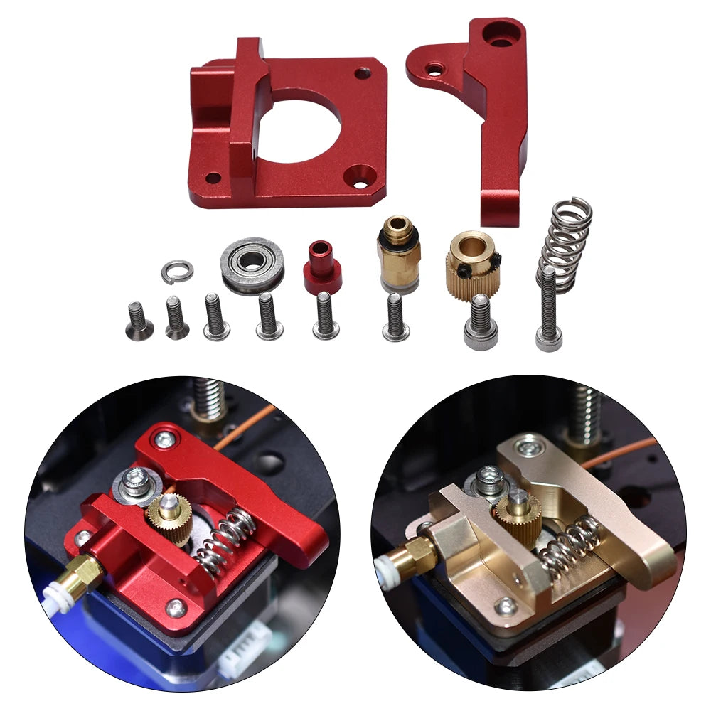 3D Printer Parts MK8 Extruder Upgrade Aluminum Block Bowden Extruder 1.75Mm Filament Reprap Extrusion for CR-7 CR-8 CR-10