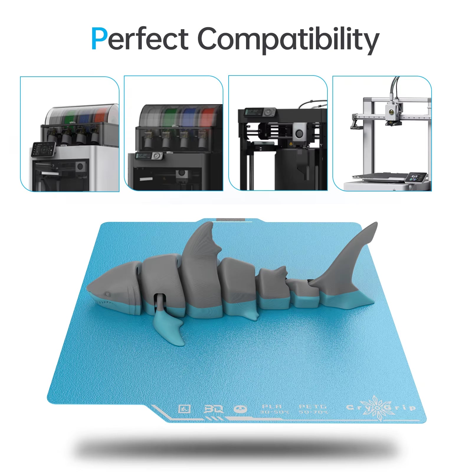 For Bambu Lab X1 Build Plate Upgrade Textured Panda Pro Magnetic Spring Steel Sheet 257X257Mm for P1P/P2S 3D Printer