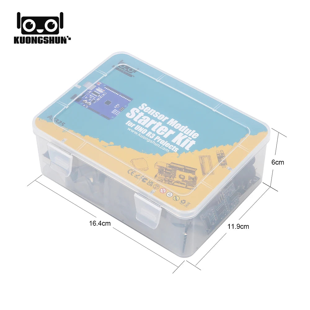 Sensor Module Starter Kit for Arduino Set R3 0.96 OLED 1602 LCD Display with Tutorial for Arduino Uno