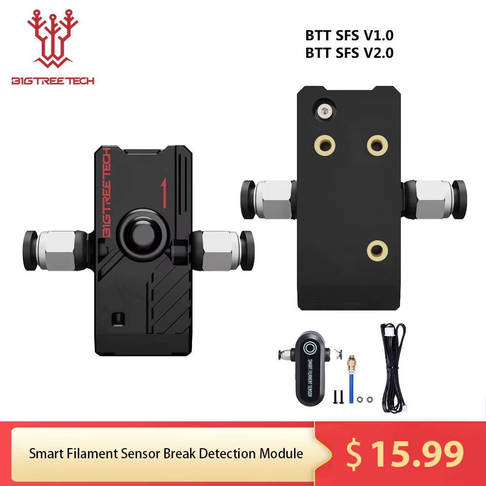 Smart Filament Sensor Break Detection Module BTT SFS V2.0 Monitor 3D Printer Parts for SKR V1.4 Turbo SKR 2 Mini E3