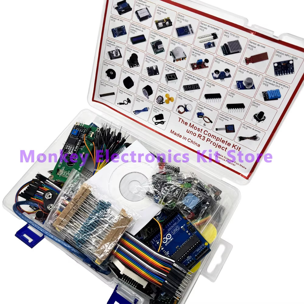 Full Version Starter Learning Kit Fo R3 Board Programming Project DIY Electronics Laboratory Smart Beginner Kit for R3 IDE