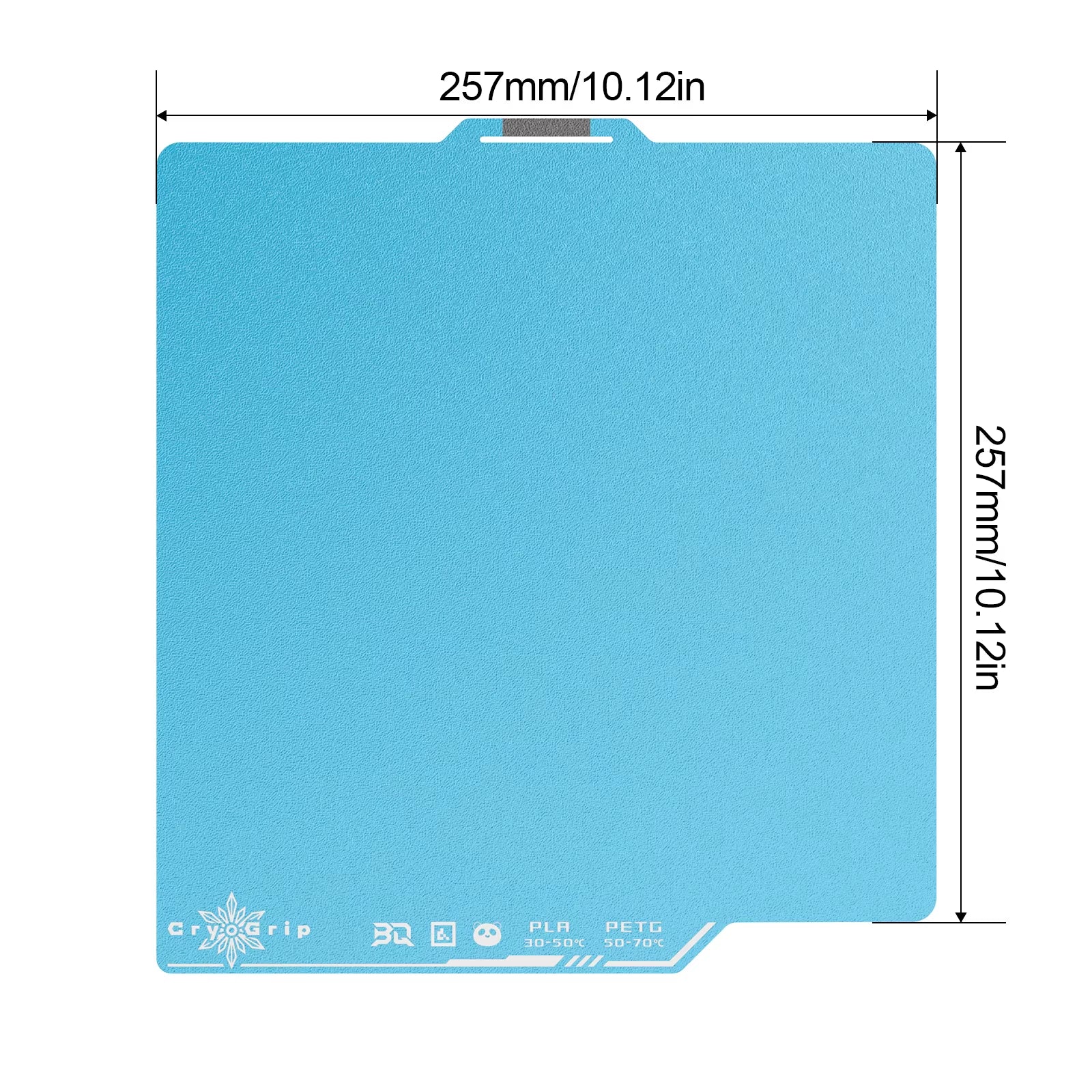 For Bambu Lab X1 Build Plate Upgrade Textured Panda Pro Magnetic Spring Steel Sheet 257X257Mm for P1P/P2S 3D Printer