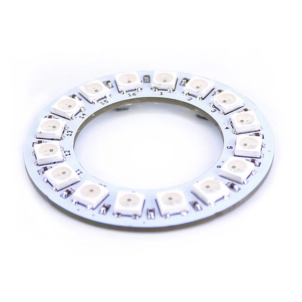 Neo Pixel WS2812 5050 Full-Color RGB LED Lamp round Panel 16-Bit 5V Cascadable Rainbow LED Module for Arduino