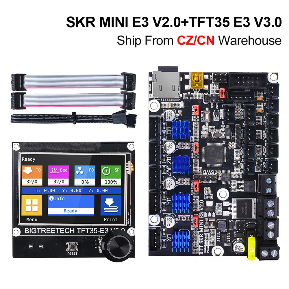 BIGTREETECH SKR MINI E3 V2.0+TFT35 E3 V3.0 Touch Screen TMC2209 3D Printer Parts for Creality Ender 3 V2 Pro Ender 5 Upgrade