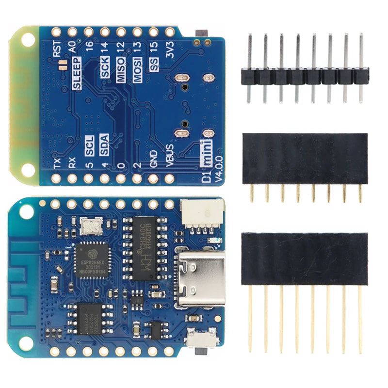 Wemos D1 Mini Pro V3.0 Nodemcu 4MB/16MB Bytes Lua WIFI Internet of Things Development Board Based ESP8266 CH340G Nodemcu V2