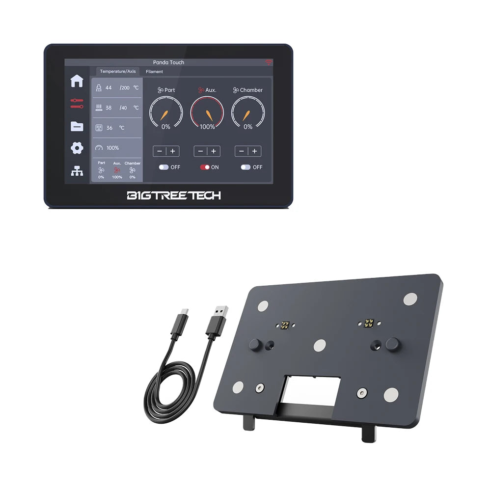 Panda Touch 5 Inch Touch Screen Wifi Display for Bambulab P1P P1S Multi-Printer Control Wireless Klipper Screen