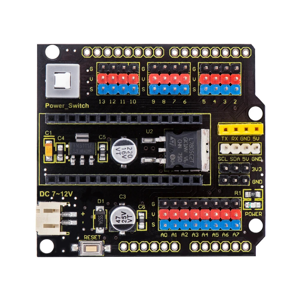 NANO Shield Board W/ Power Switch for Arduino Nano