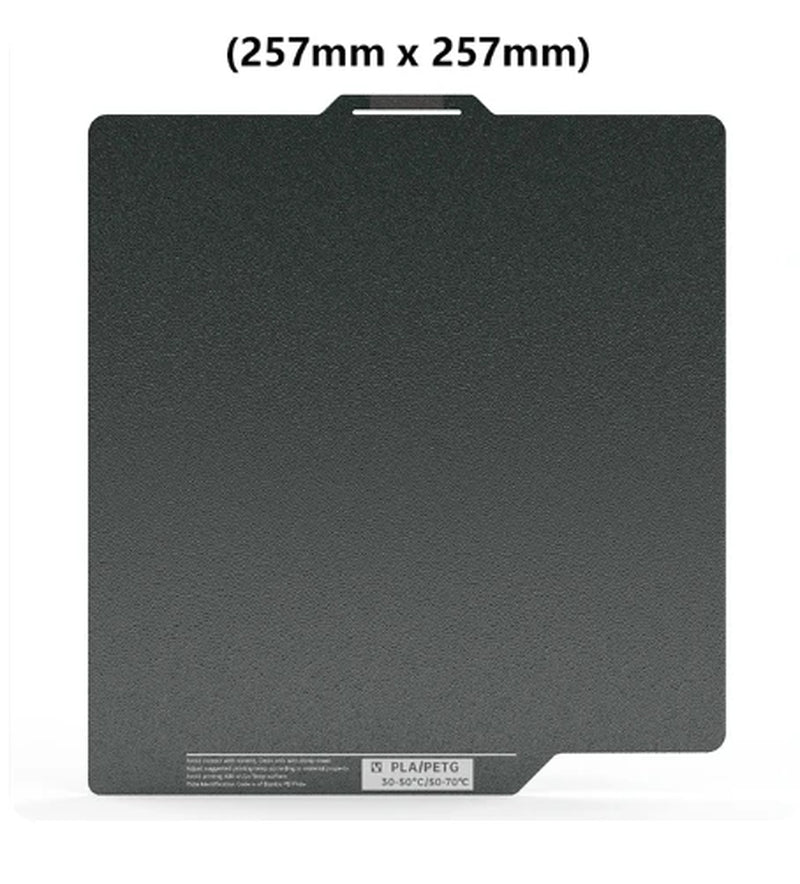 For Bambu Lab X1 Build Plate Upgrade Textured Panda Pro Magnetic Spring Steel Sheet 257X257Mm for P1P/P2S 3D Printer